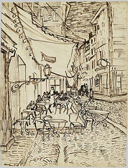 Van Gogh - Cafe on Place de Forum, Arles